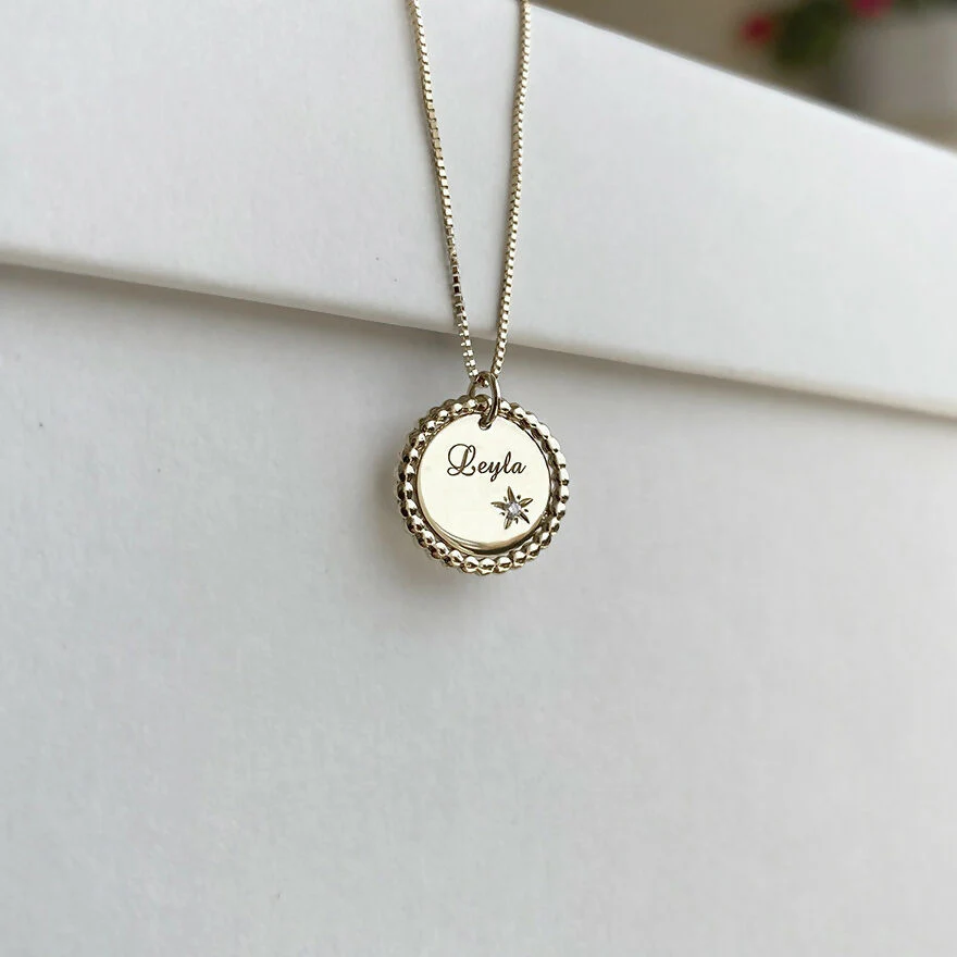 Baby Chic Fine Jewelry Stellar Coin Necklace - Image 5