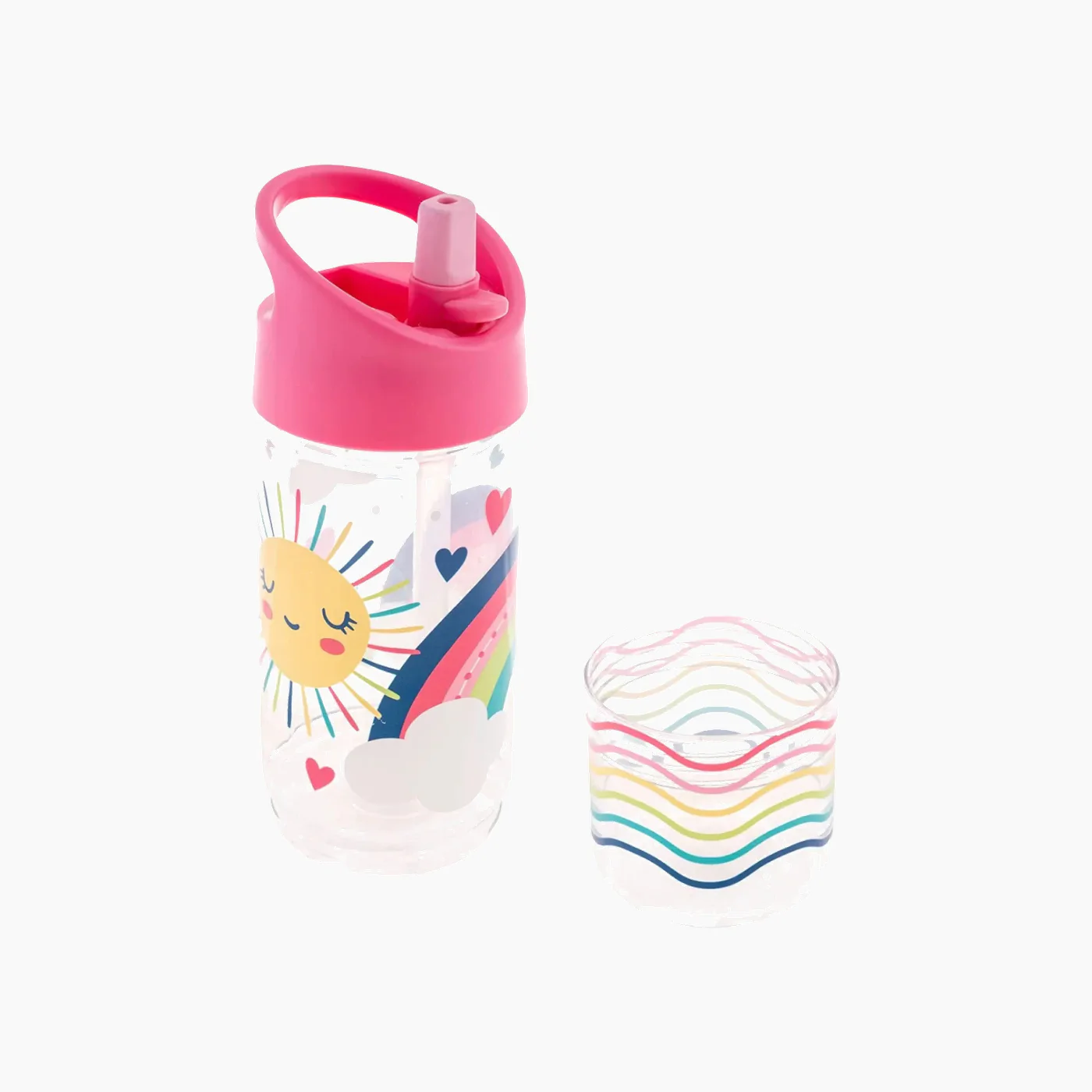Stephen Joseph Flip Top Bottles With Snack Container Water Bottles - Image 9