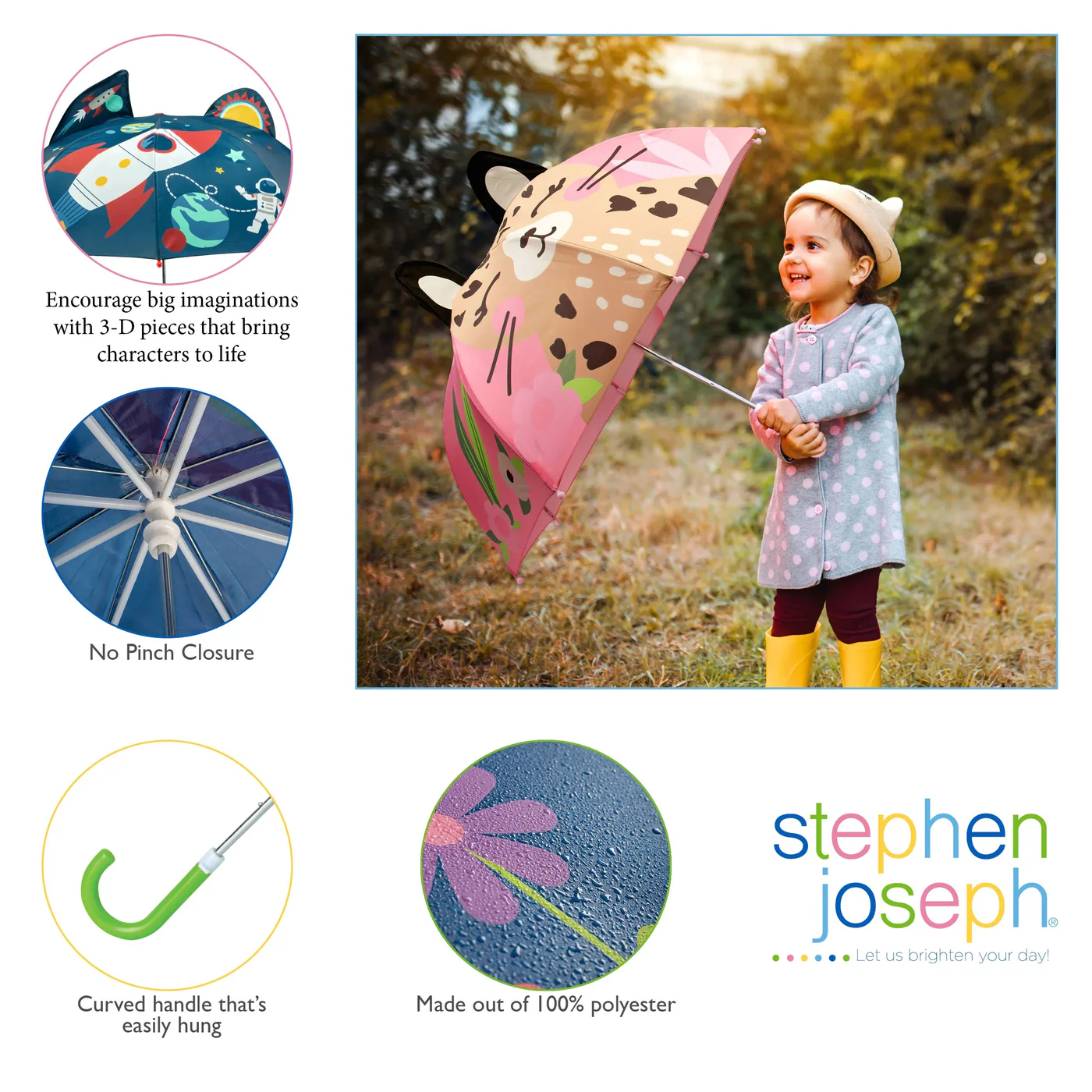 Stephen Joseph Shark Umbrella - Image 4