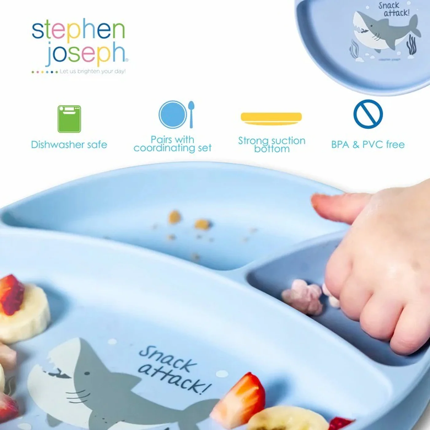 Stephen Joseph Silicone Baby Plate - Image 19