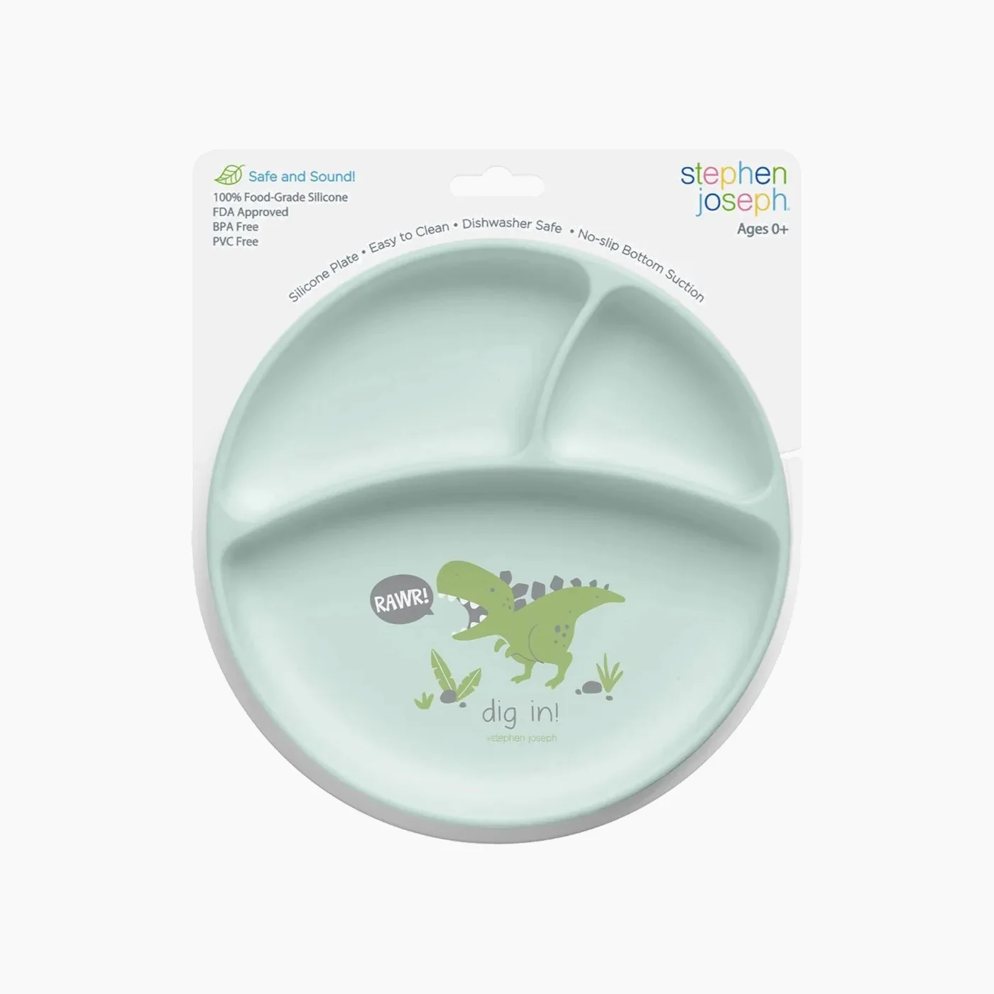 Stephen Joseph Silicone Baby Plate - Image 3