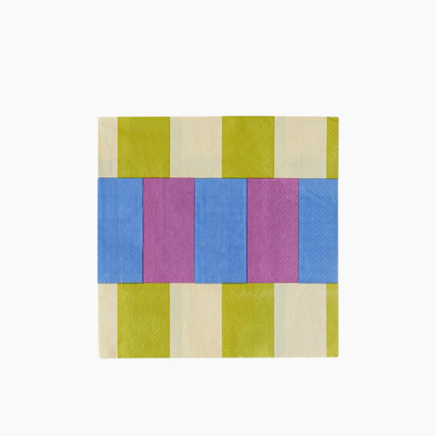 EH Living Summer Checkers Paper 20 pcs Napkin 33x33 cm Violet - Yellow