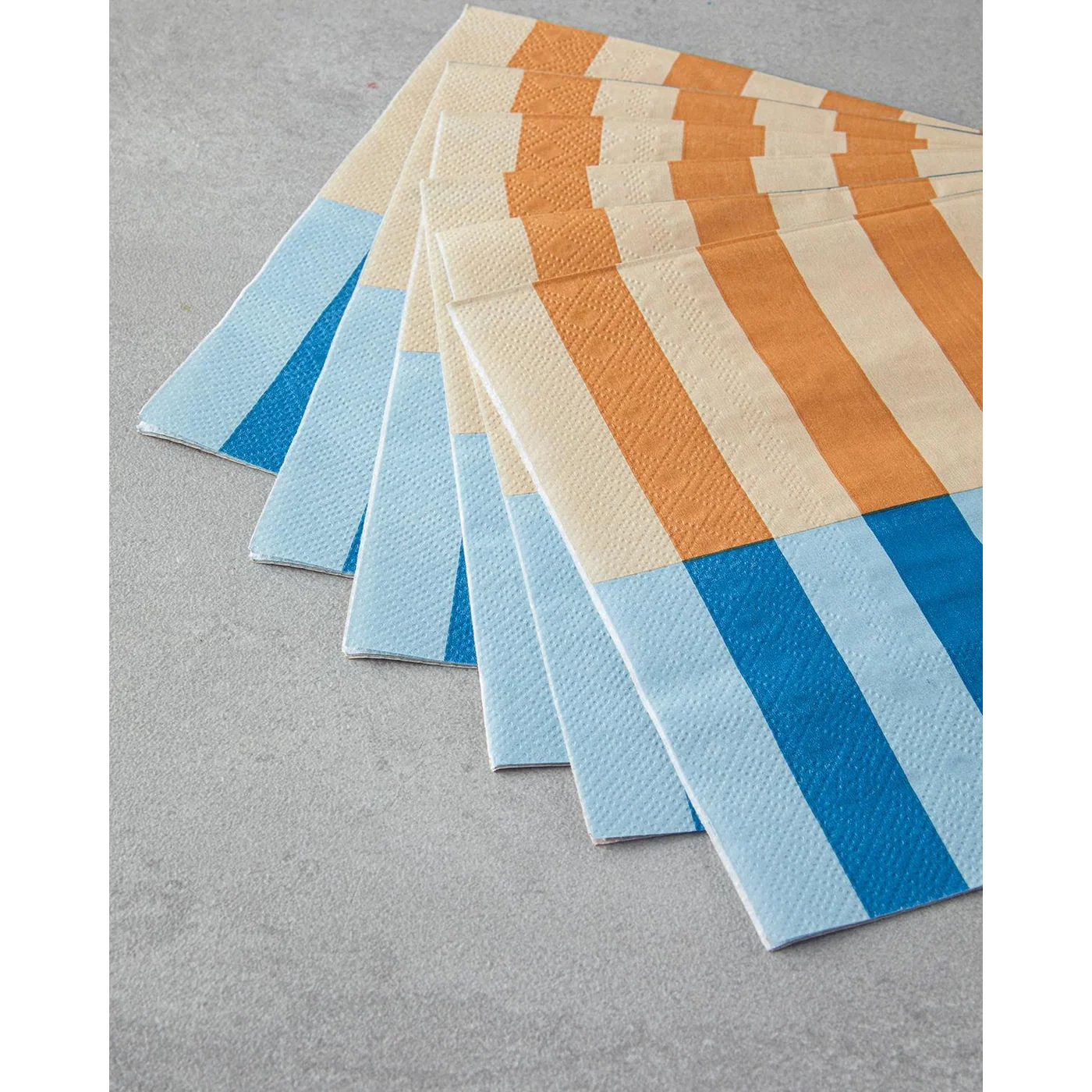 EH Living Summer Line Paper 20 pcs Napkin 33x33 cm Orange - Blue - Image 3