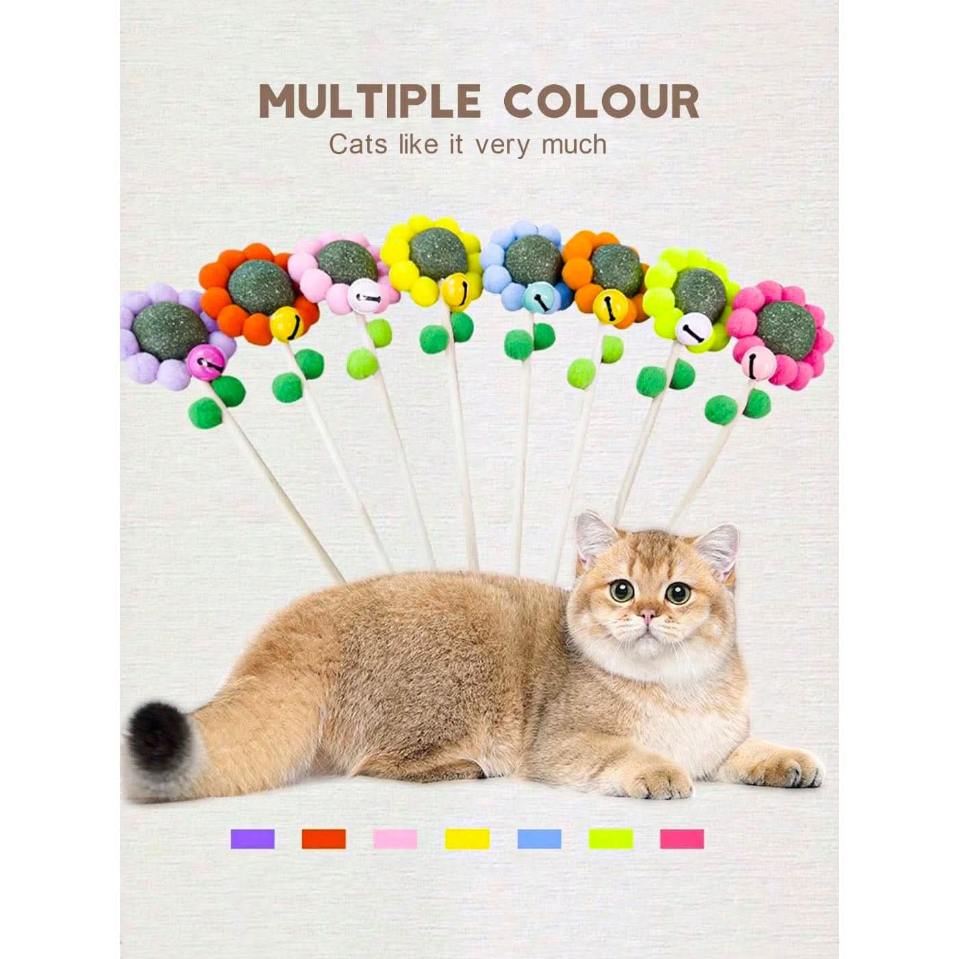 Pet Village Sunflower Cat Stick Toy - Image 6