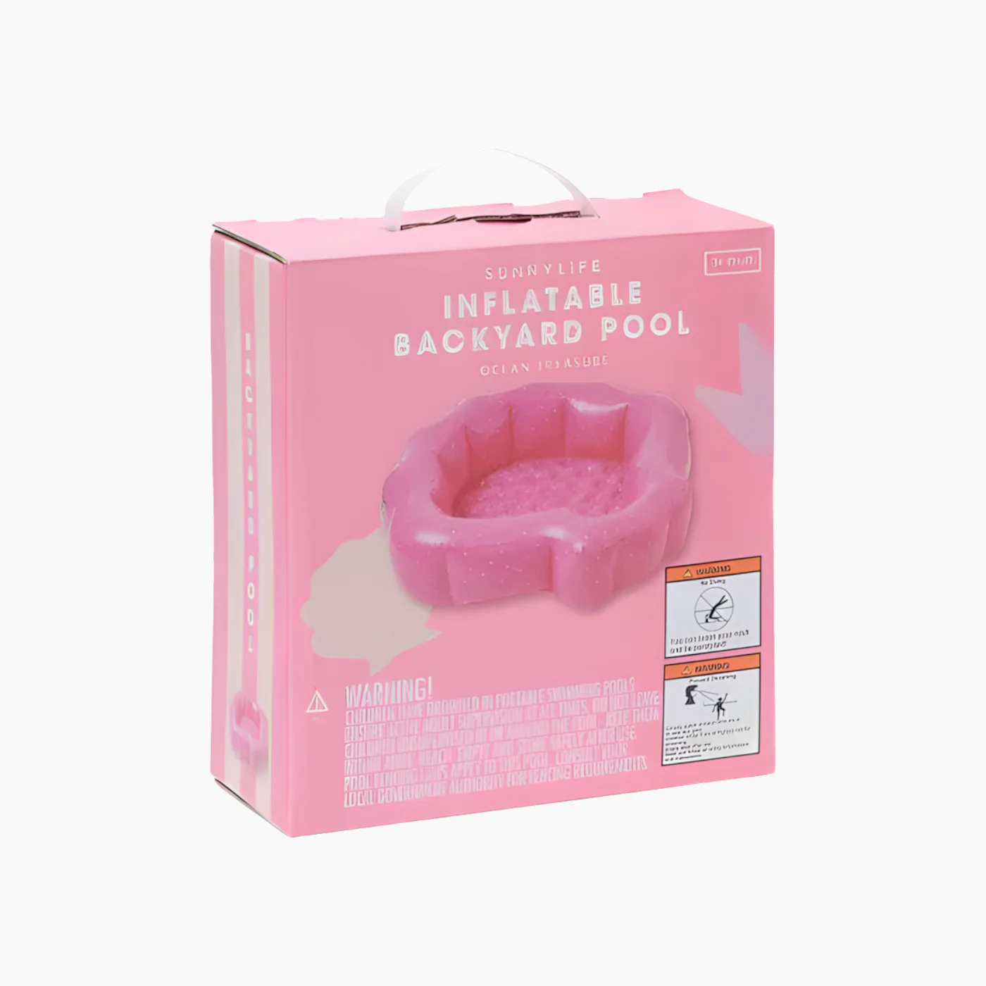 SunnyLife Inflatable Backyard Pool Ocean Treasure Rose - Image 3