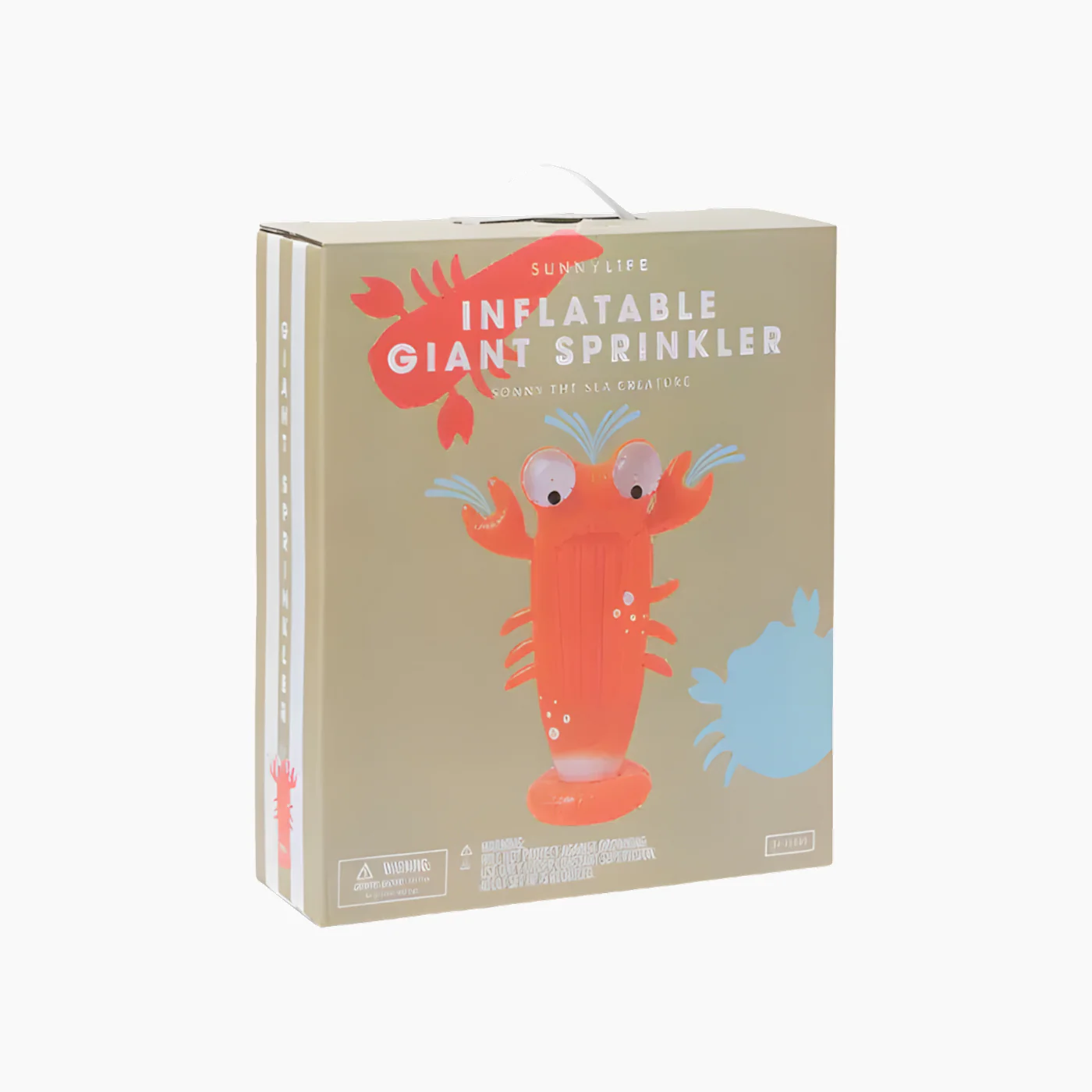 SunnyLife Inflatable Giant Sprinkler Sonny the Sea Creature Neon Orange - Image 3