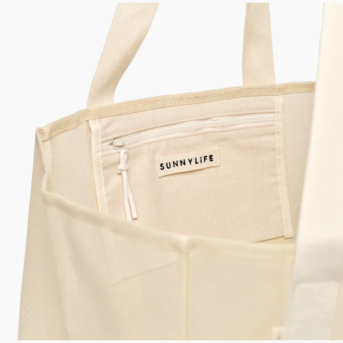 SunnyLife Mesh Beach Bag  Oyster Cream - Image 5