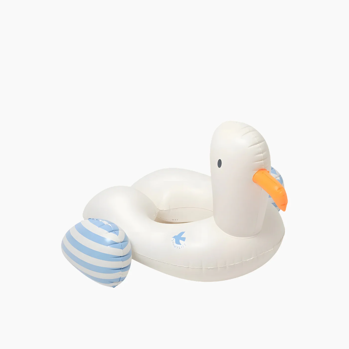 SunnyLife Tube Pool Ring Sid the Seagull Blue Stripe