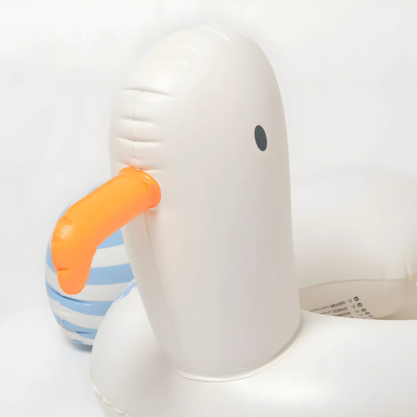 SunnyLife Tube Pool Ring Sid the Seagull Blue Stripe - Image 2