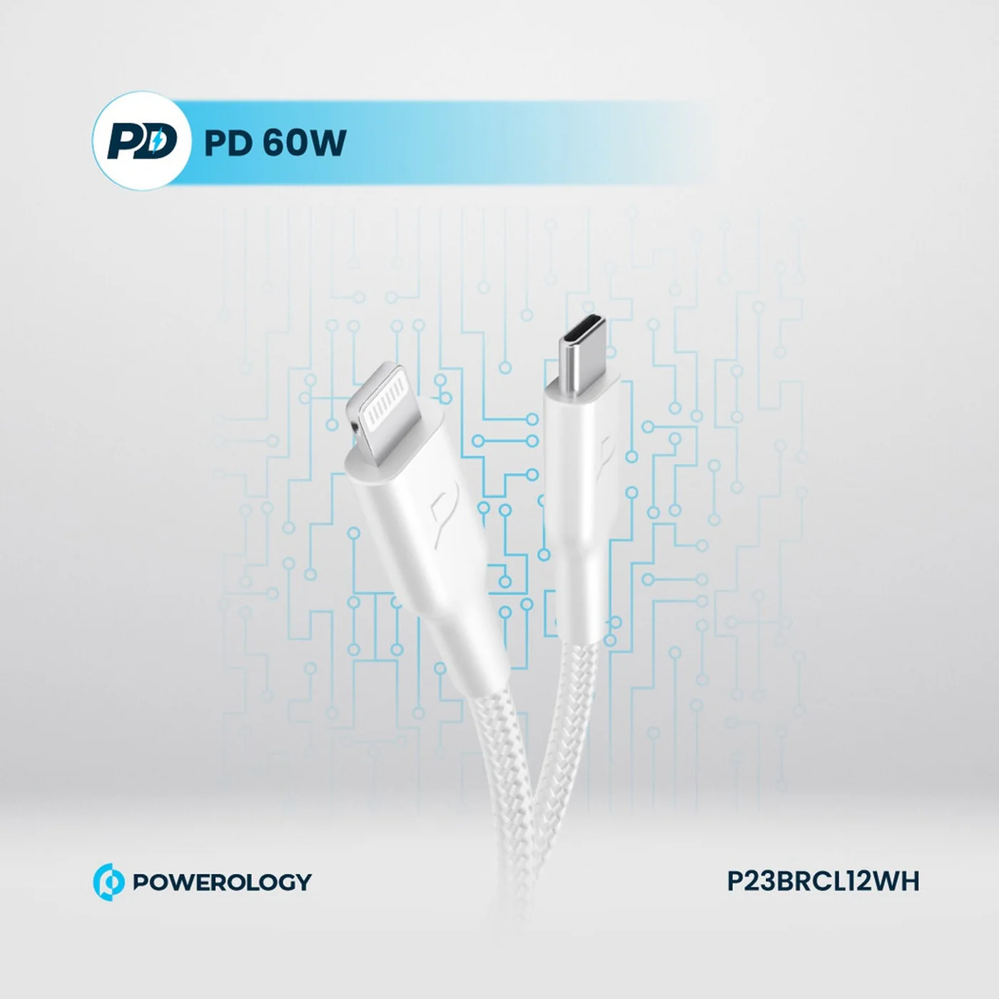 Powerology Braided USB-C To Lightning Cable - Image 11