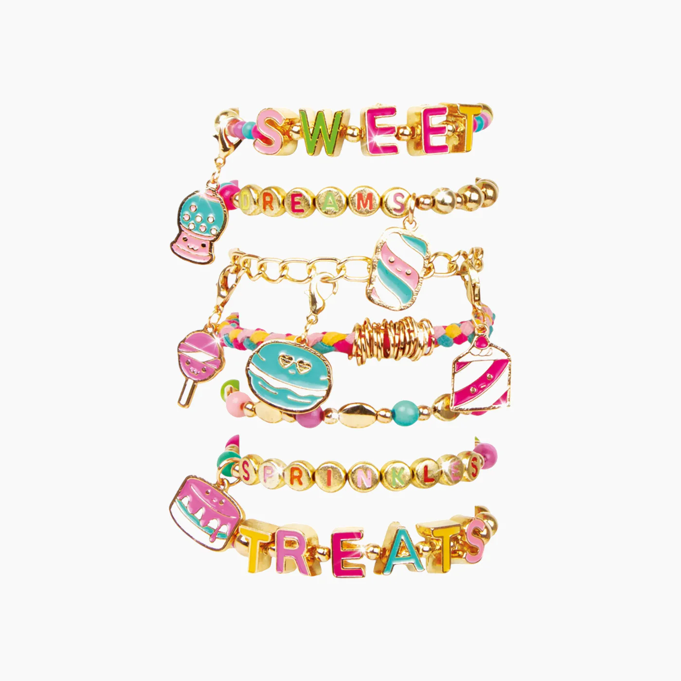 MAKE IT REAL Sweet Treats DIY Bracelet Kit-280 Pcs - Image 3