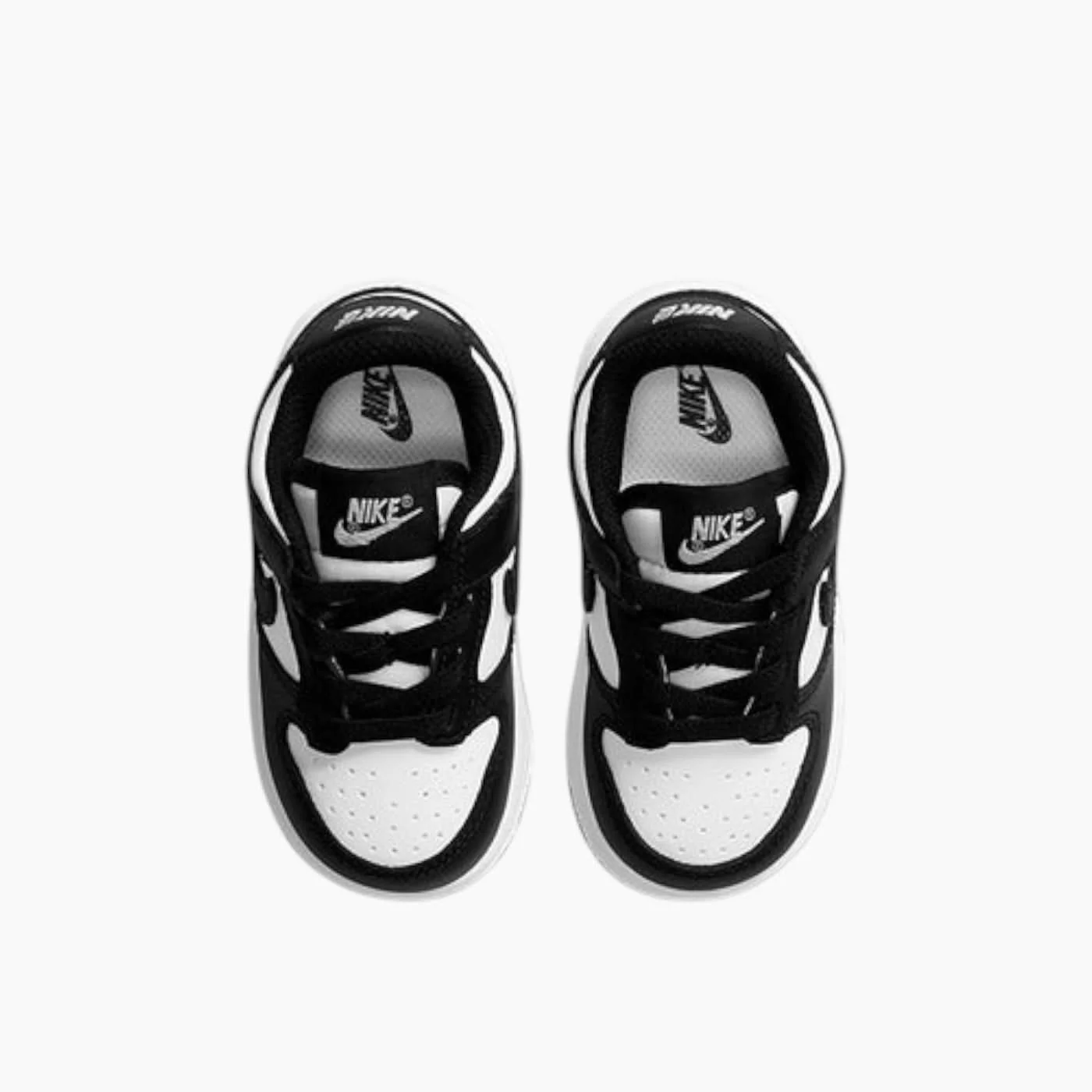 Nike Dunk Low TD Black White Toddler Shoes - Image 5