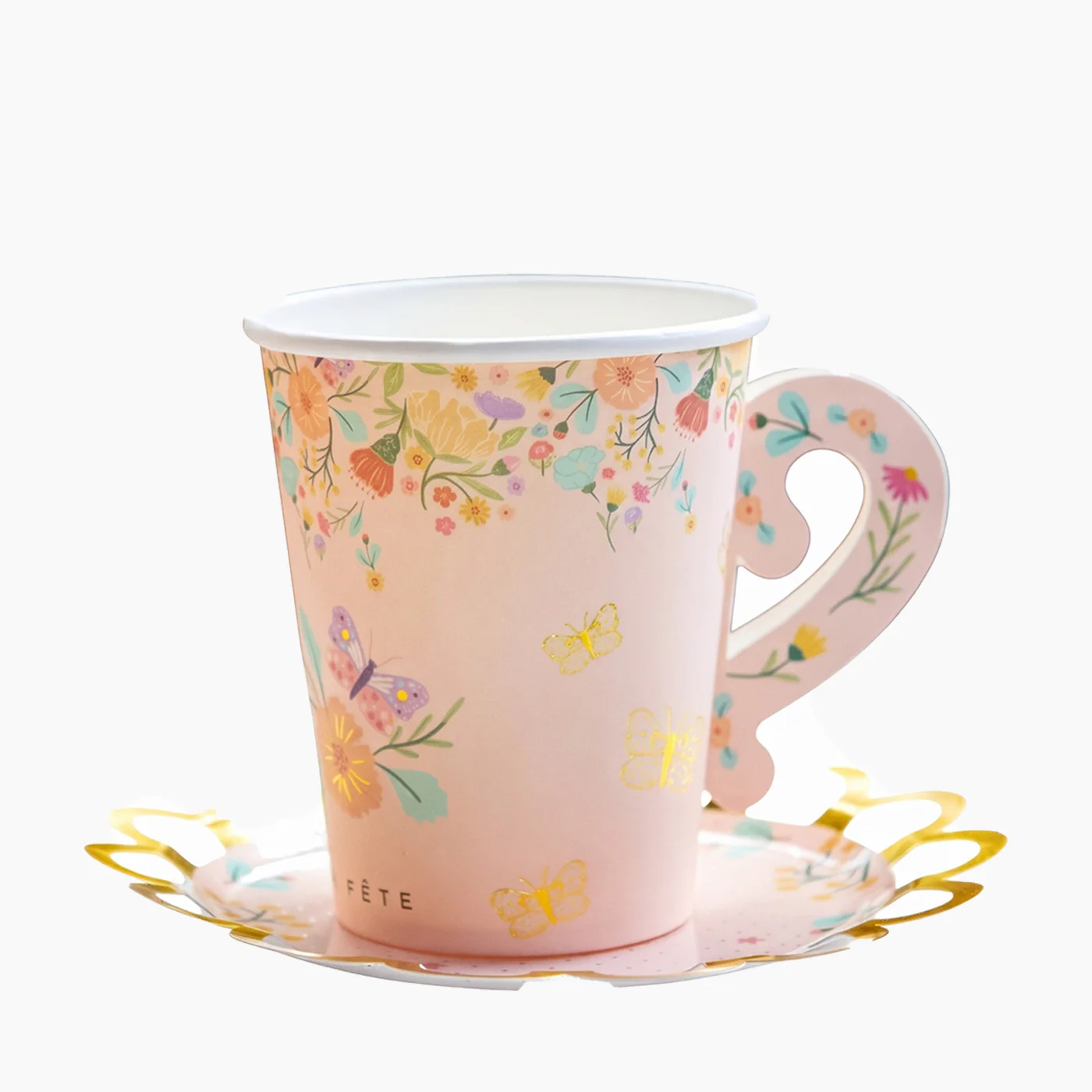 Ma Fete Tea Party Cups & Saucers - Set of 8