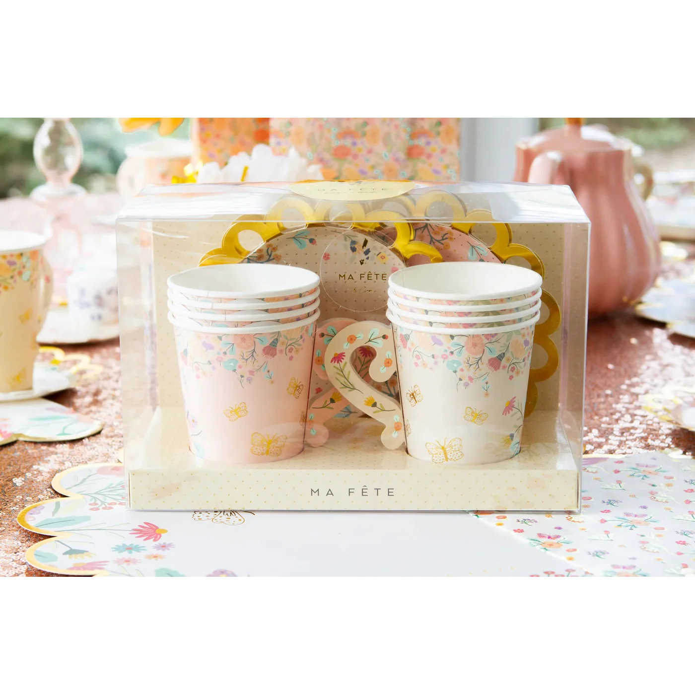 Ma Fete Tea Party Cups & Saucers - Set of 8 - Image 8