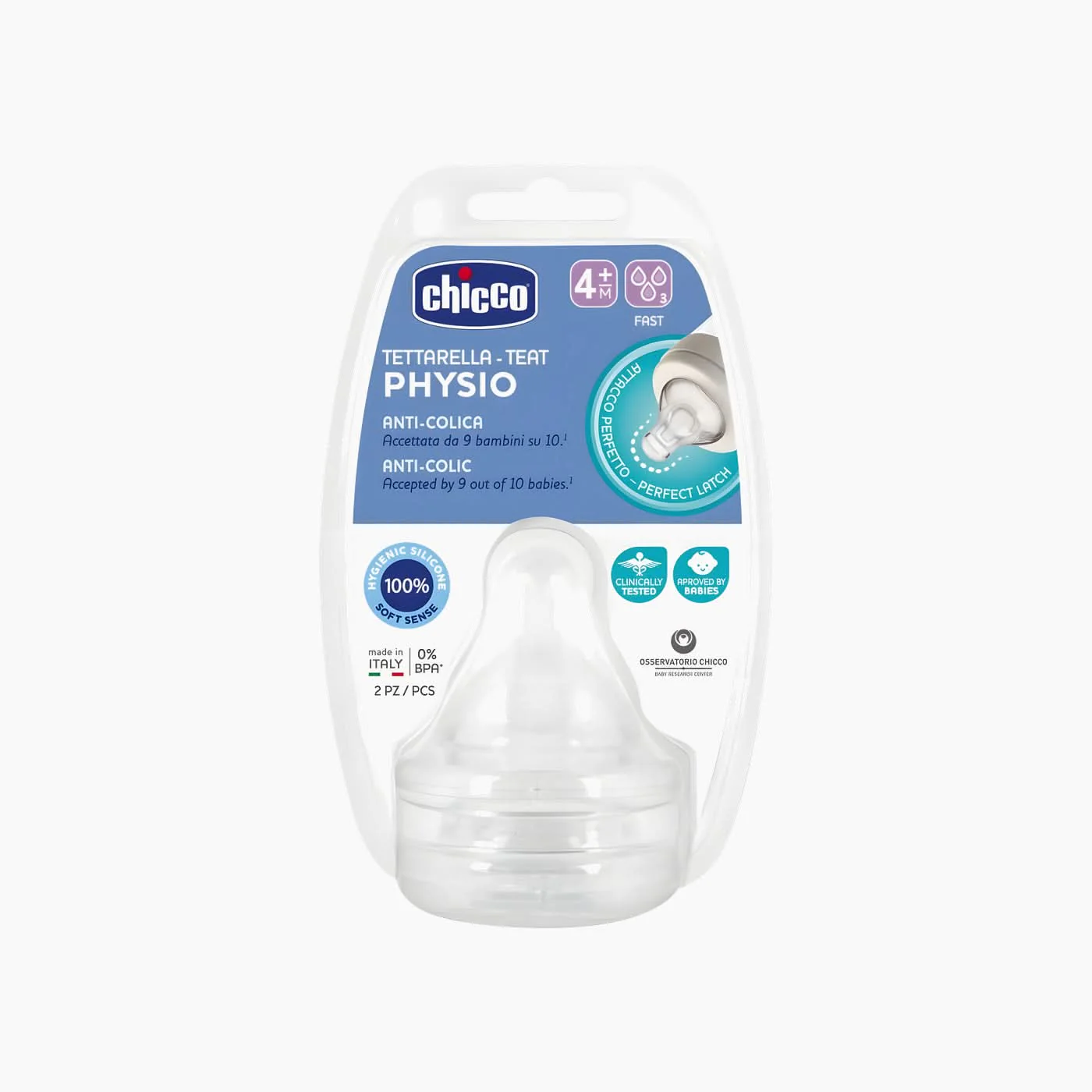 Chicco Perfect 5 Silicone Teats - Image 4