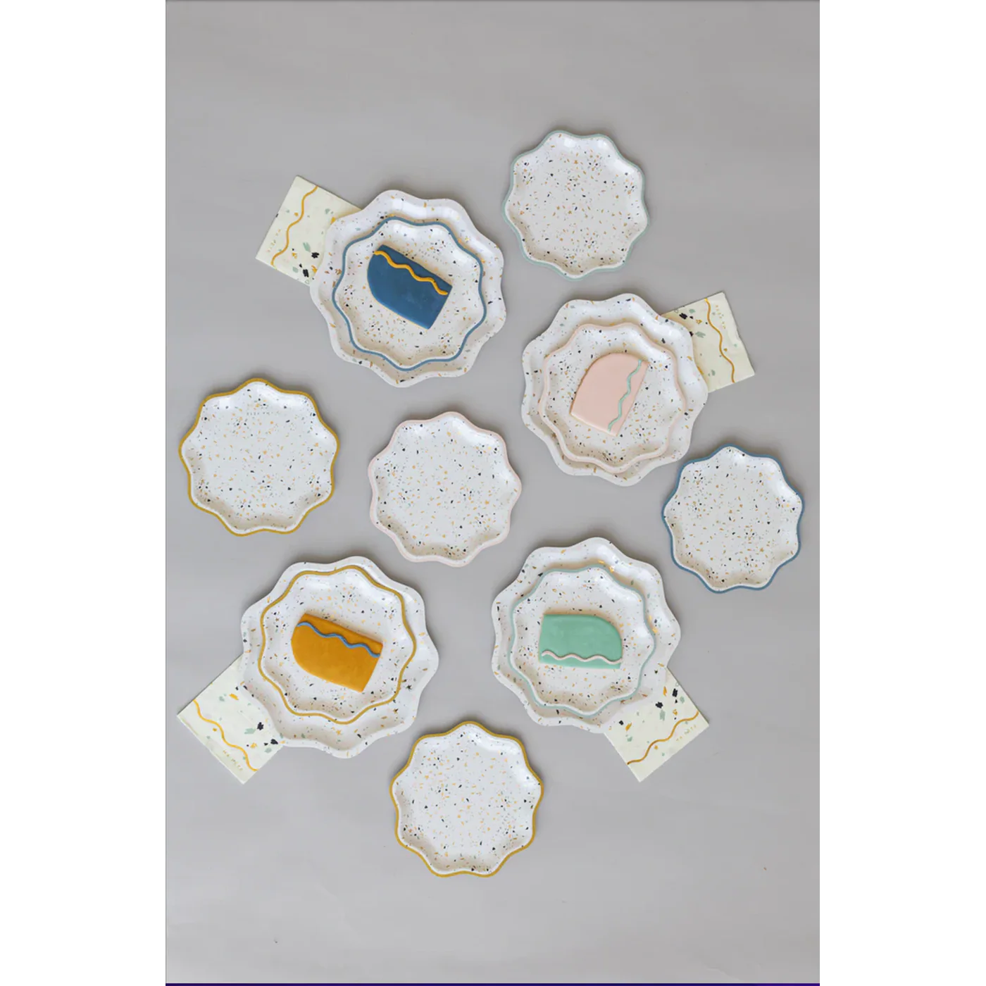 Ma Fete Terrazzo Dinner Plates - Set of 8 - Image 5