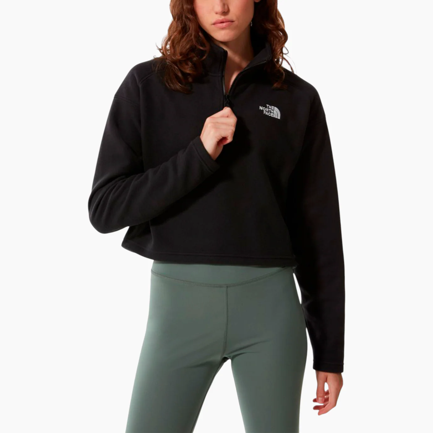 The North Face 100 Glacier Cropped 1/4 Zip Sweatshirt - Image 15