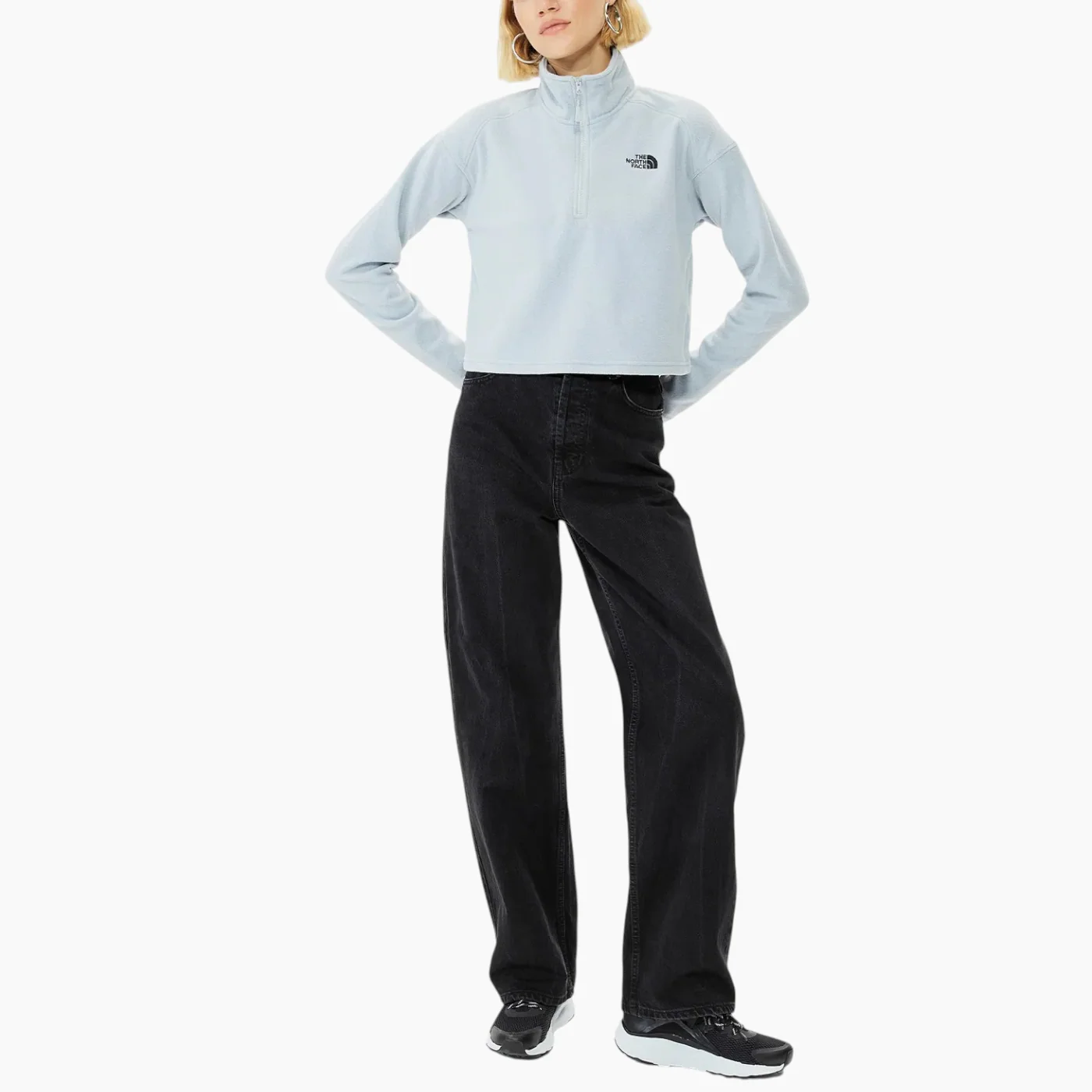 The North Face 100 Glacier Cropped 1/4 Zip Sweatshirt - Image 18