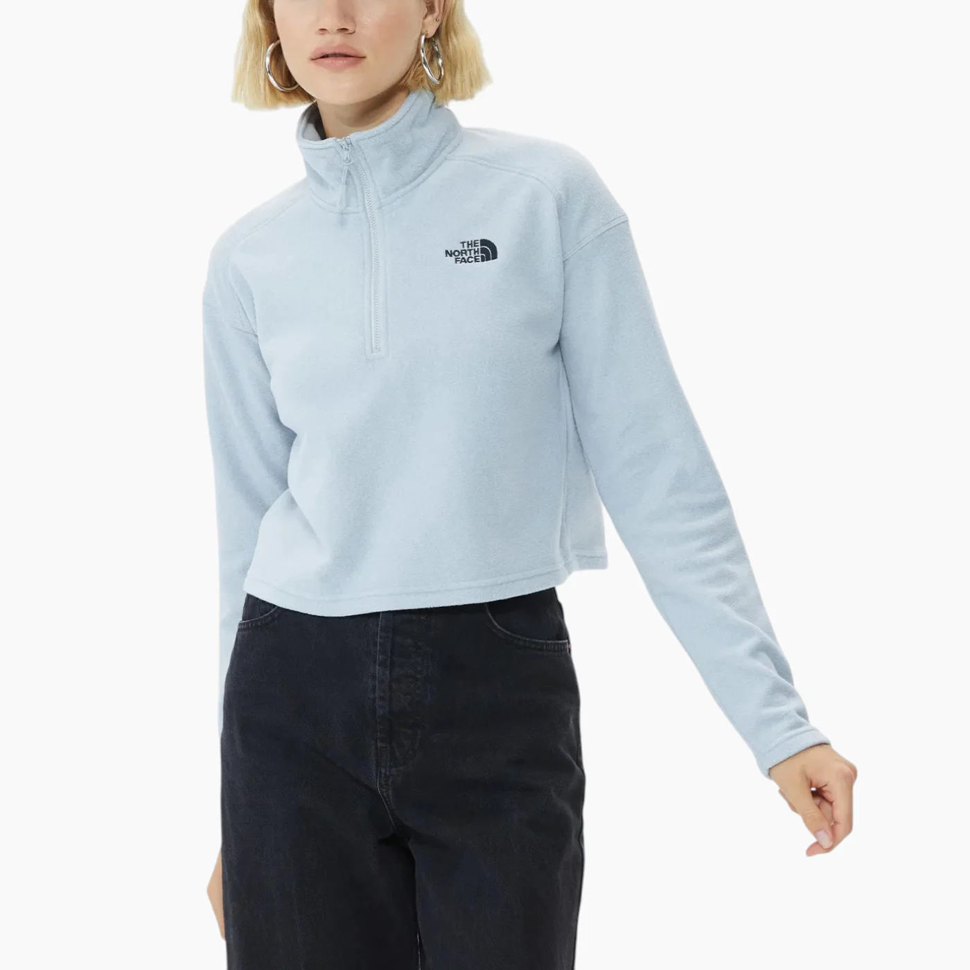 The North Face 100 Glacier Cropped 1/4 Zip Sweatshirt - Image 20