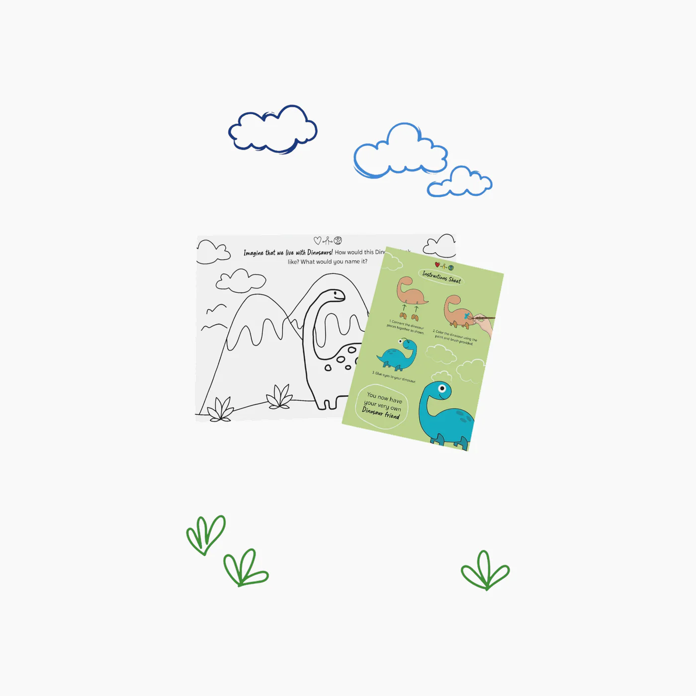 The Orenda Tribe Long Neck Dinosaur Craft Kit - Image 4
