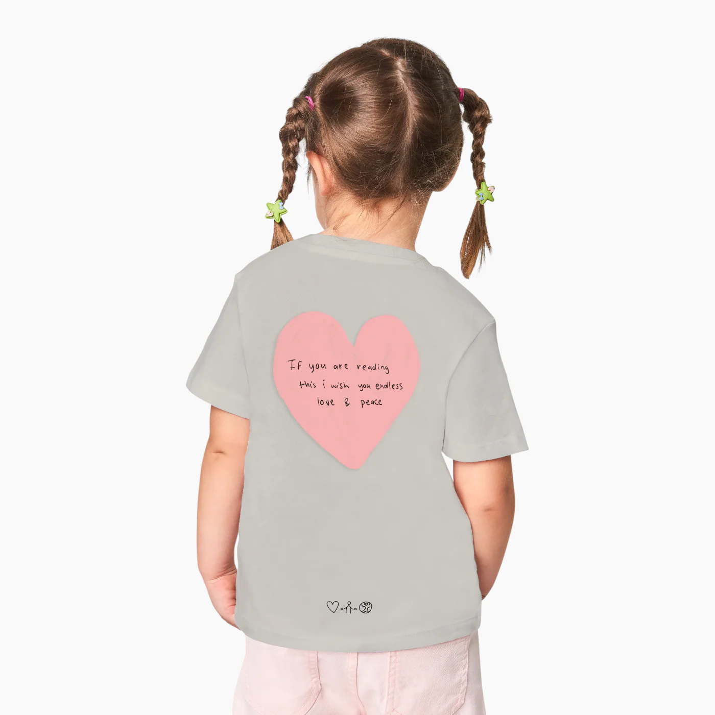 The Orenda Tribe Peace & Love Kid's T-Shirt - Image 6