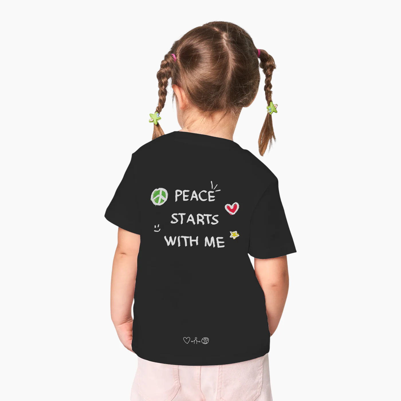 The Orenda Tribe Peace Starts With Me Kid's T-Shirt - Image 5