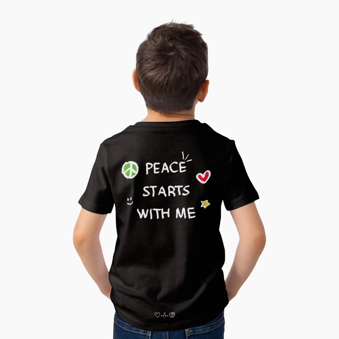 The Orenda Tribe Peace Starts With Me Kid's T-Shirt - Image 6