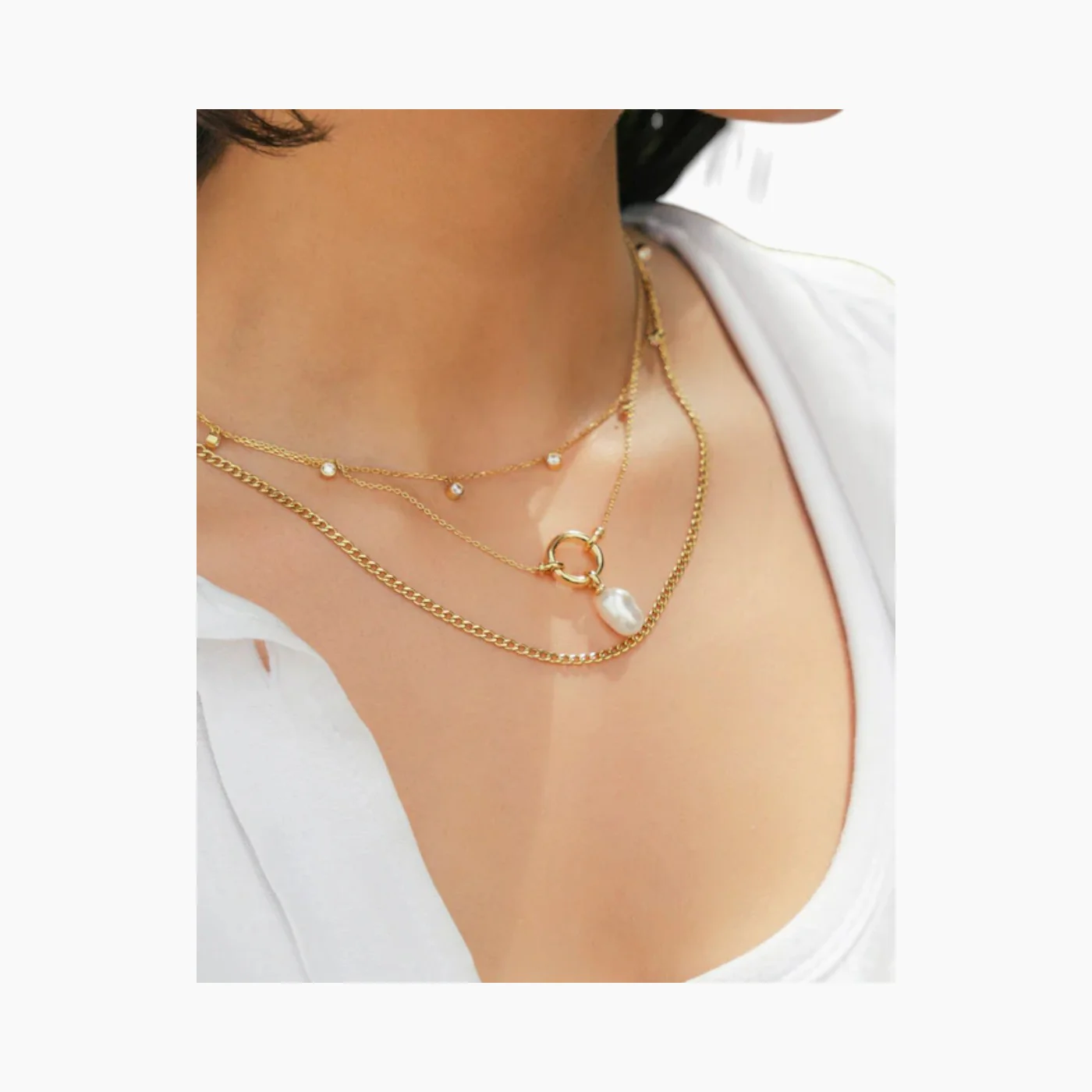 Joy Jewels The Pearl Loop Necklace - Image 2