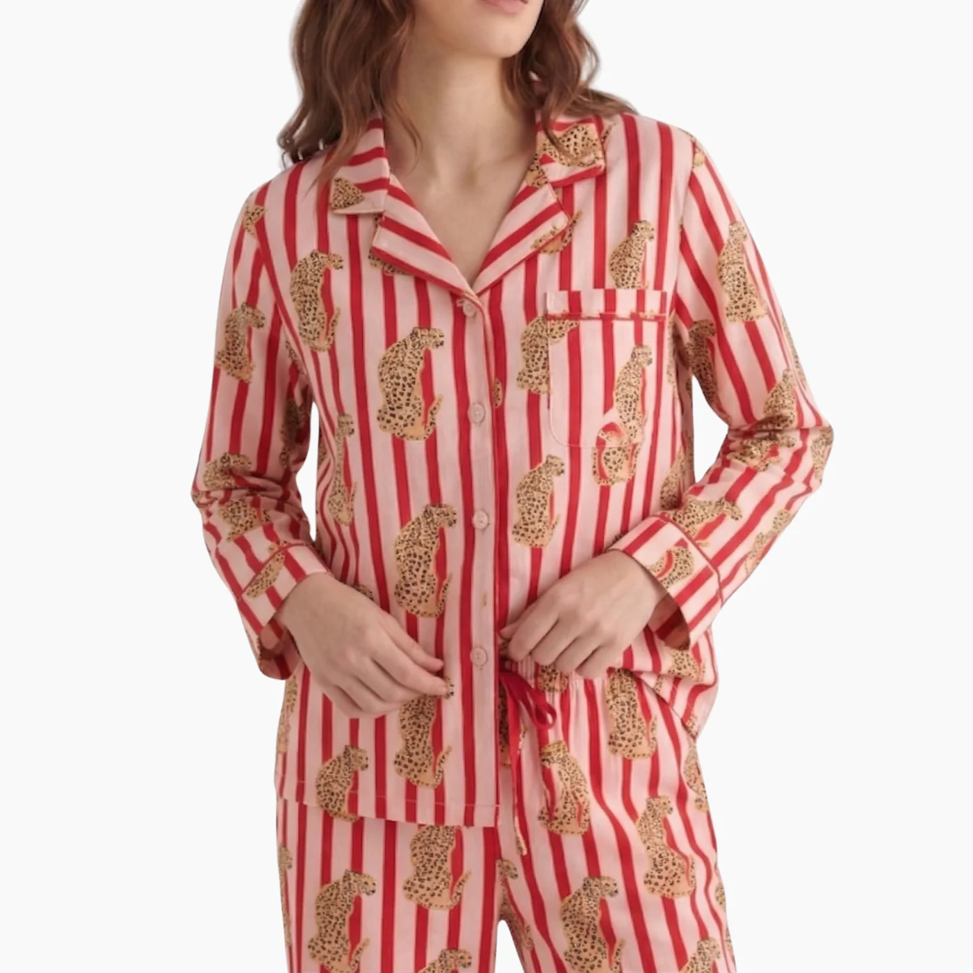 Pink & Red Cheetah Pajama Set - Image 4