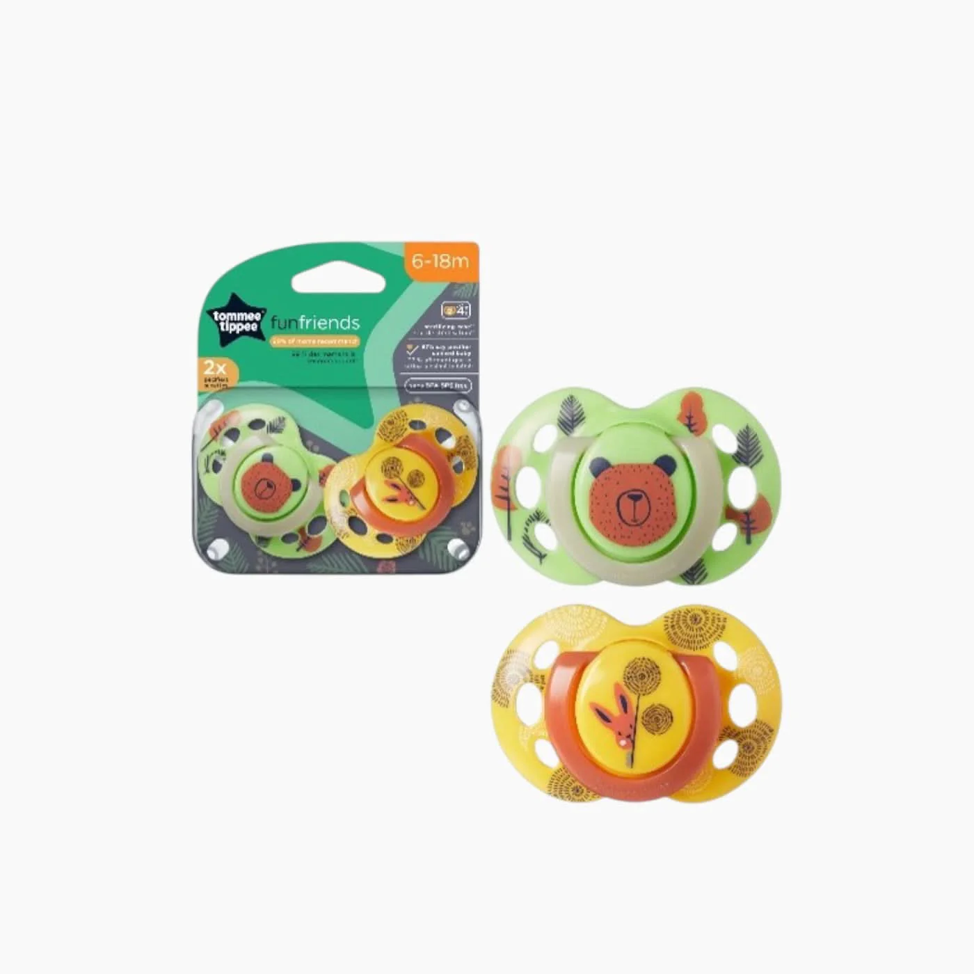 Tommee Tippee 2 Fun Friends Soother - Image 14