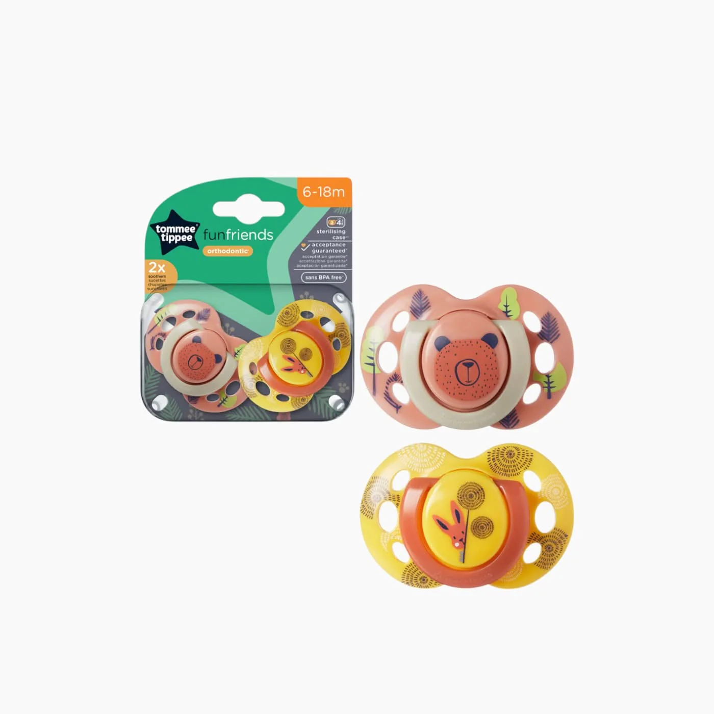 Tommee Tippee 2 Fun Friends Soother - Image 17