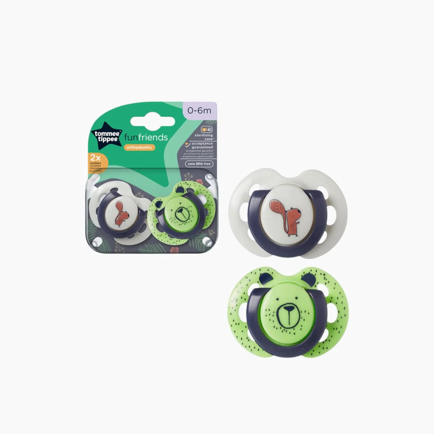 Tommee Tippee 2 Fun Friends Soother - Image 23