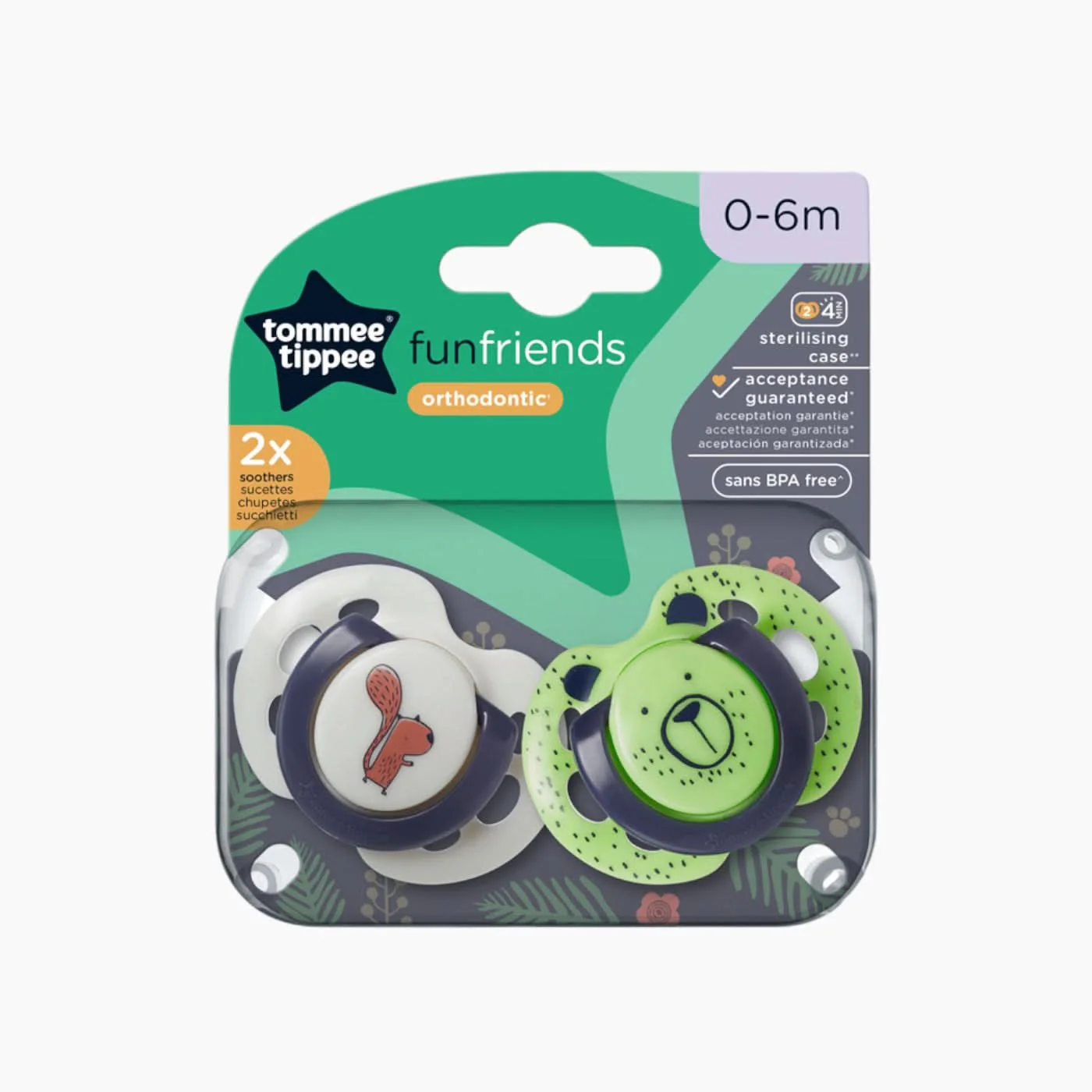 Tommee Tippee 2 Fun Friends Soother - Image 24
