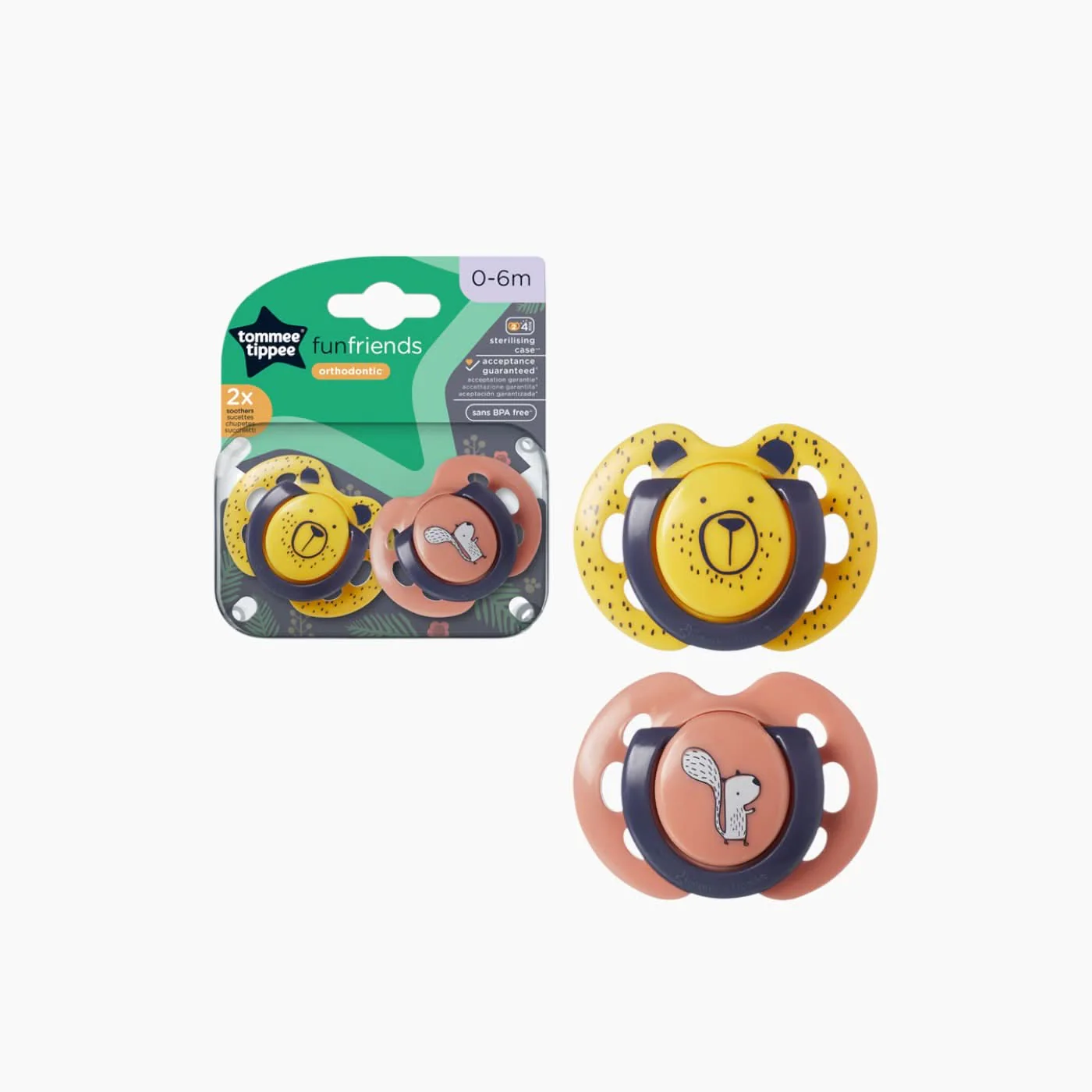 Tommee Tippee 2 Fun Friends Soother - Image 26