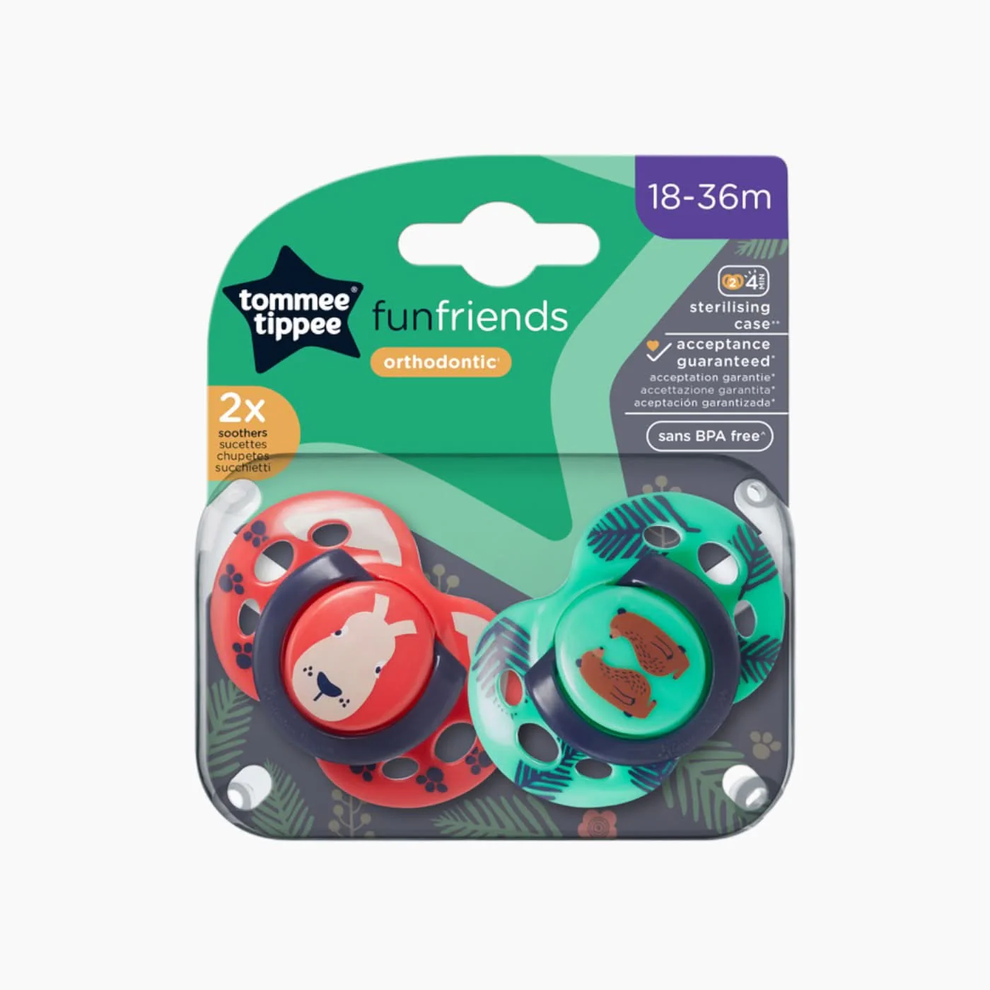 Tommee Tippee 2 Fun Friends Soother - Image 3