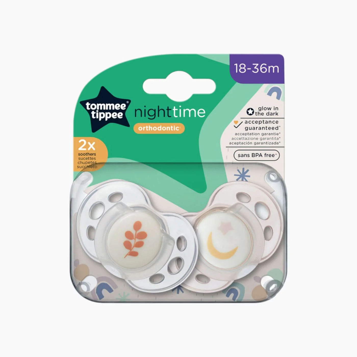 Tommee Tippee Night Time Orthodontic Soothers - Image 9