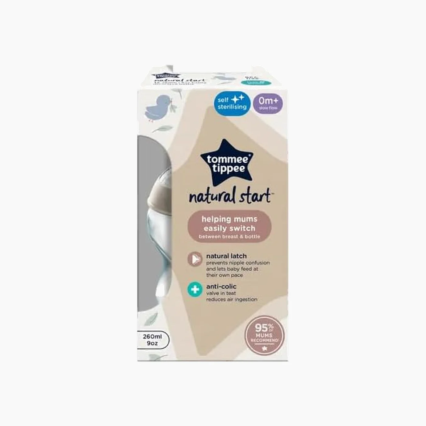 Tommee Tippee Natural Start Slow Flow Bottle - Image 2