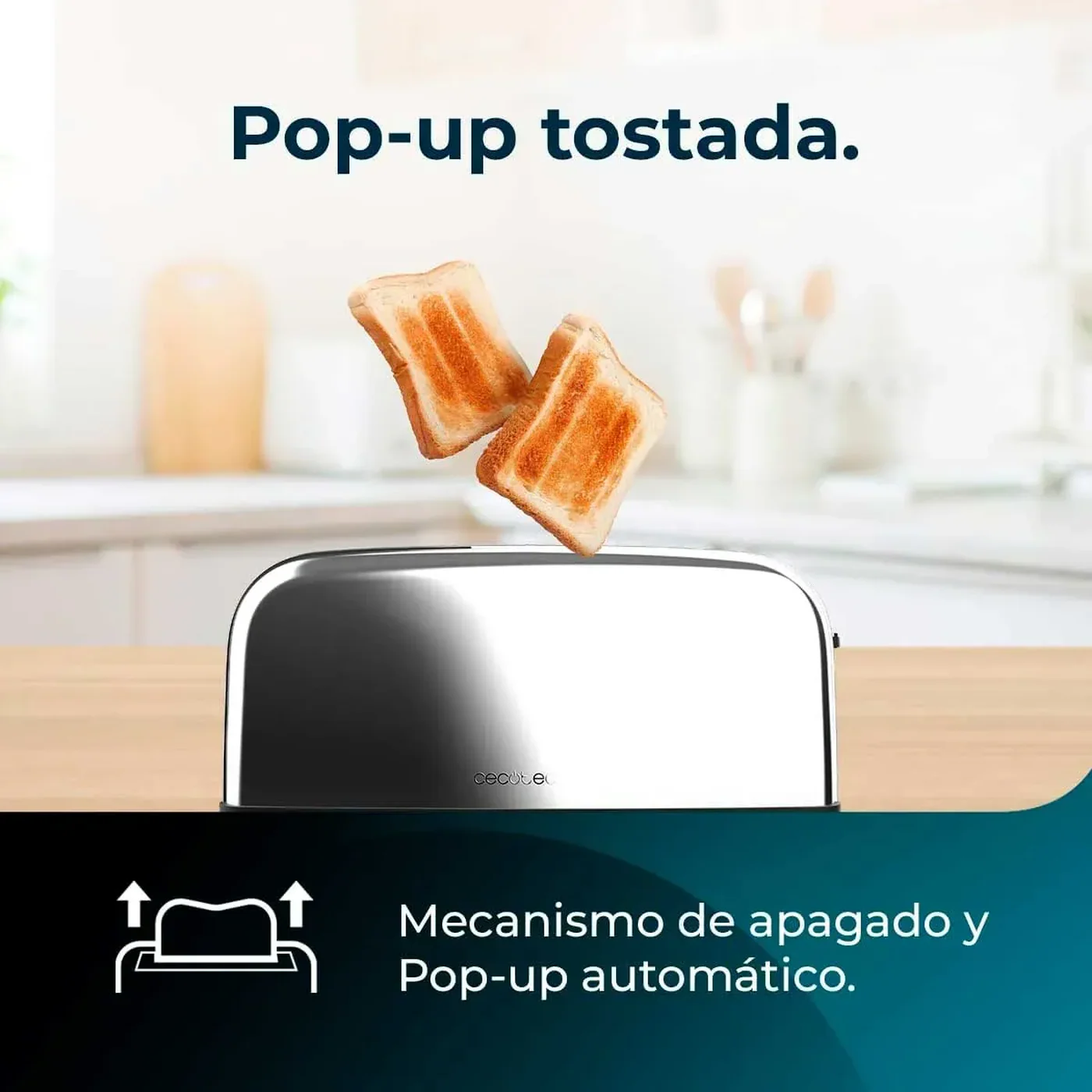 Cecotec Tostador vertical Toastin' time 1500 Inox - Image 4