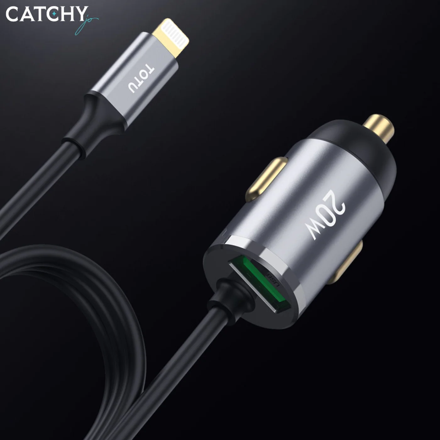 TOTU DCCPD-012 Series Fast Car Charger With Cable - Image 4
