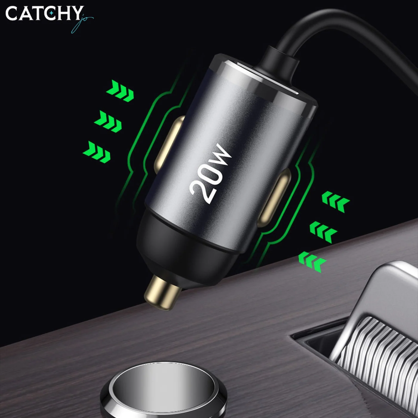 TOTU DCCPD-012 Series Fast Car Charger With Cable - Image 5
