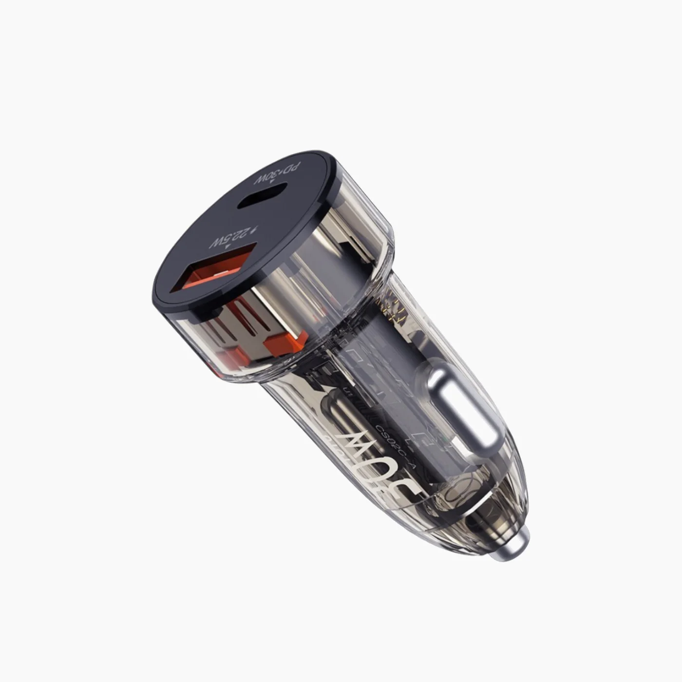 TOTU DCCPD-015 USB+Type-C Car Charger (30W)