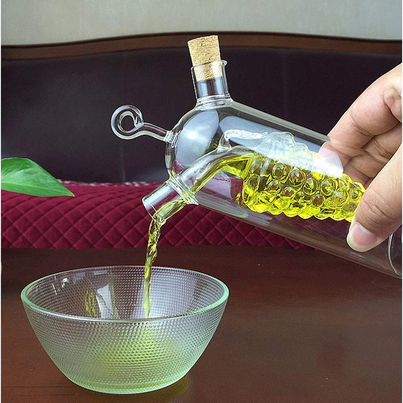 Kitchencraft Transparent 2 In 1 Cruet Bottle - Image 3