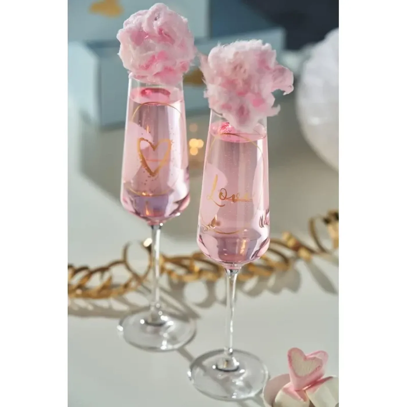 Leonardo Transparent Love Champagne Glasses - Image 5
