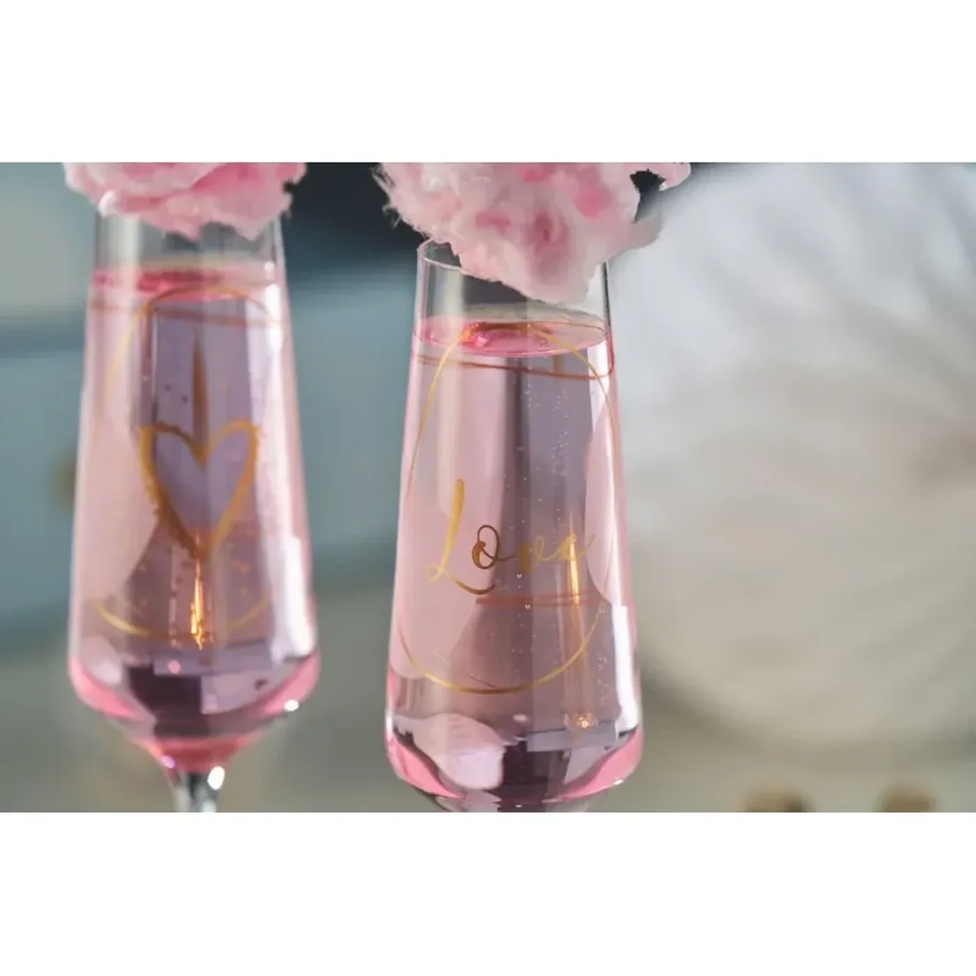 Leonardo Transparent Love Champagne Glasses - Image 6