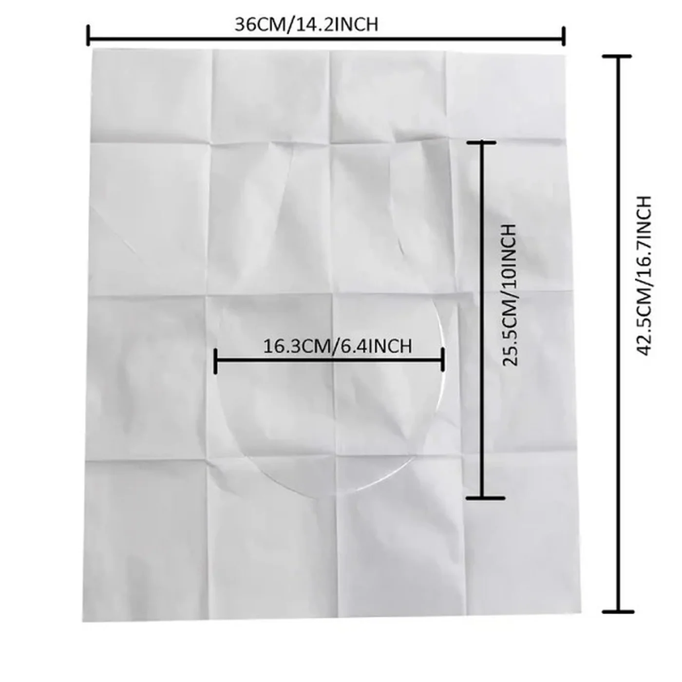 Travel Kit Toilet Seat Paper, 10 Pc Packet - Image 3
