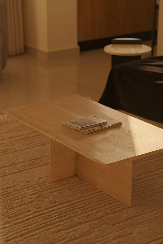 Travertine Coffee Table - Image 4