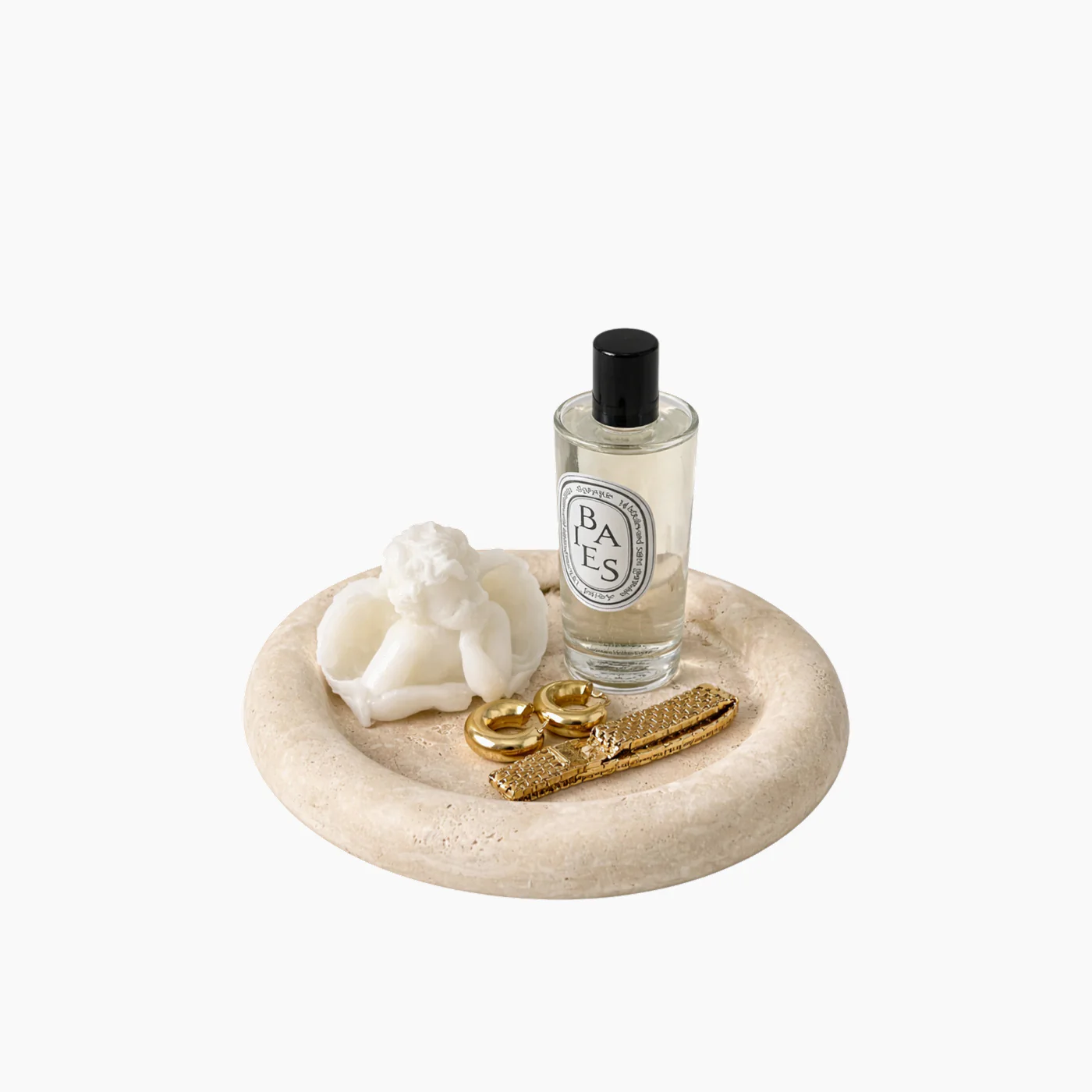 Refyned Travertine Jewelry Tray