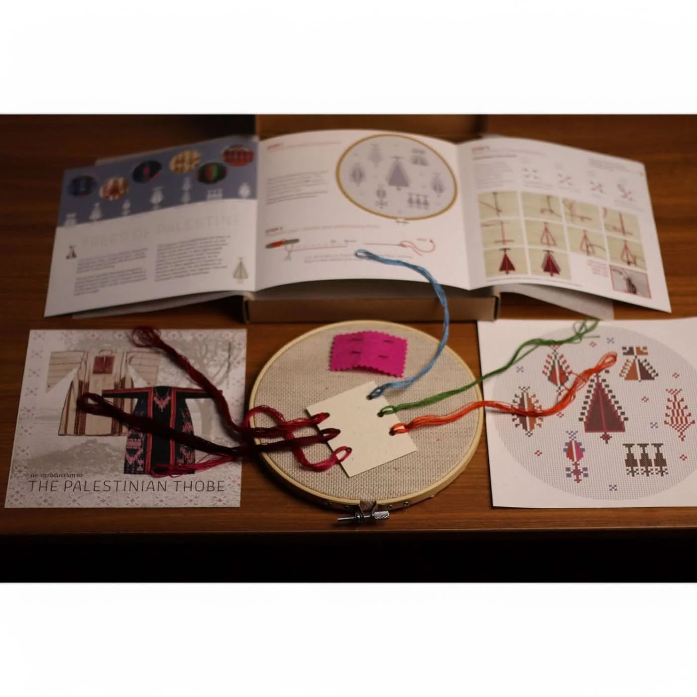 Folkglory Trees of Palestine Embroidery Kit - Image 3