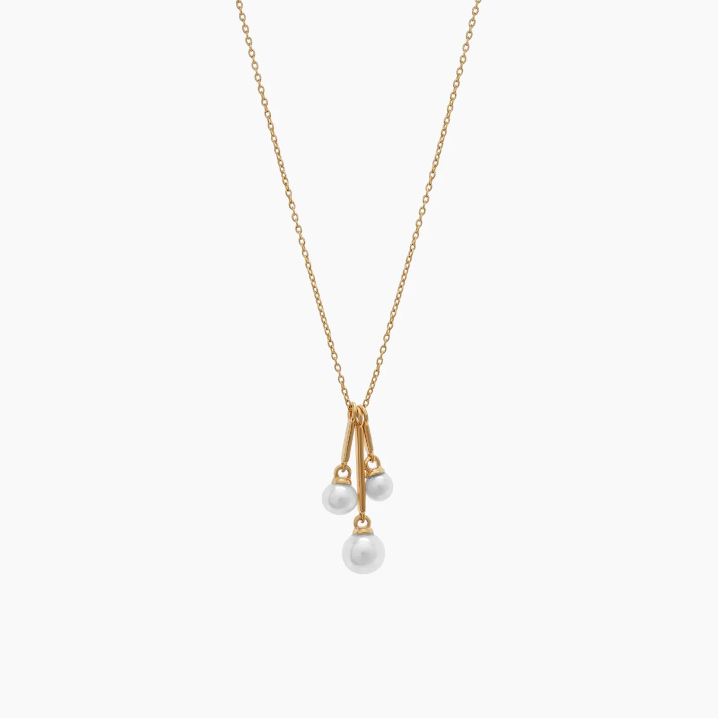 Joy Jewels Trio Pearls Drop Necklace