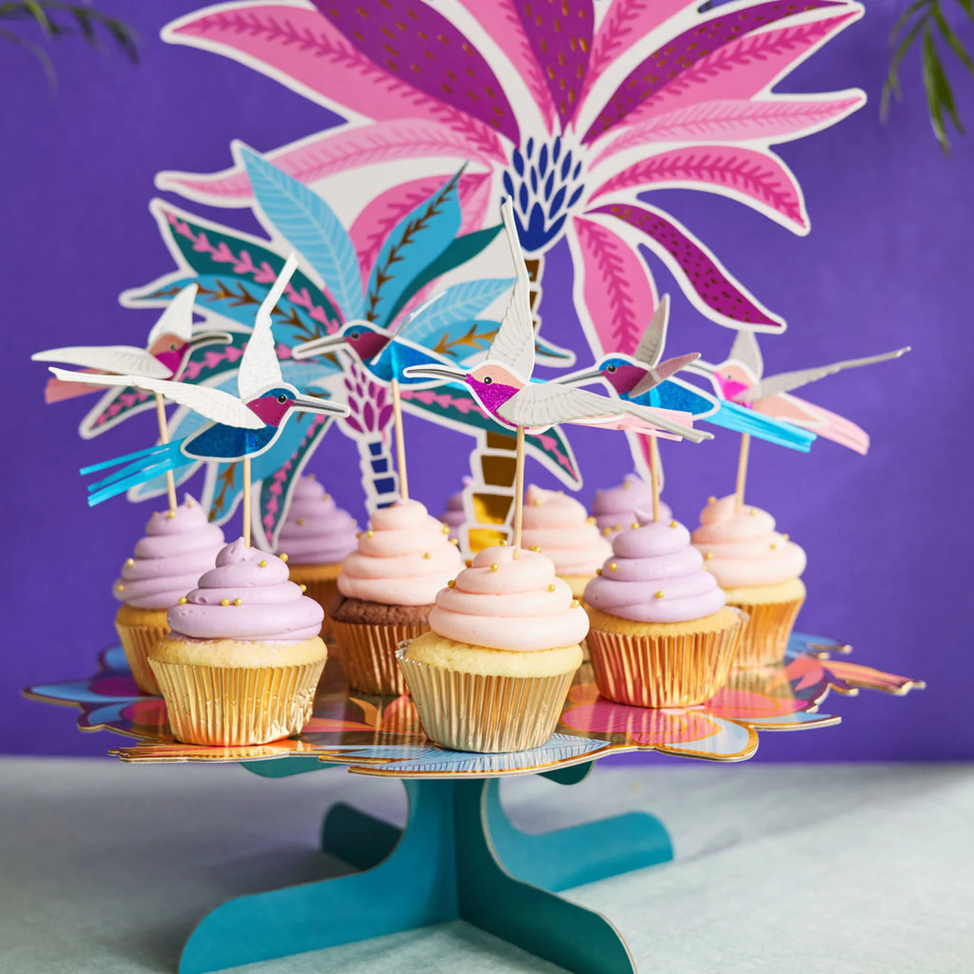 Ma Fete Tropical Cupcake Stand - 1 Piece - Image 4